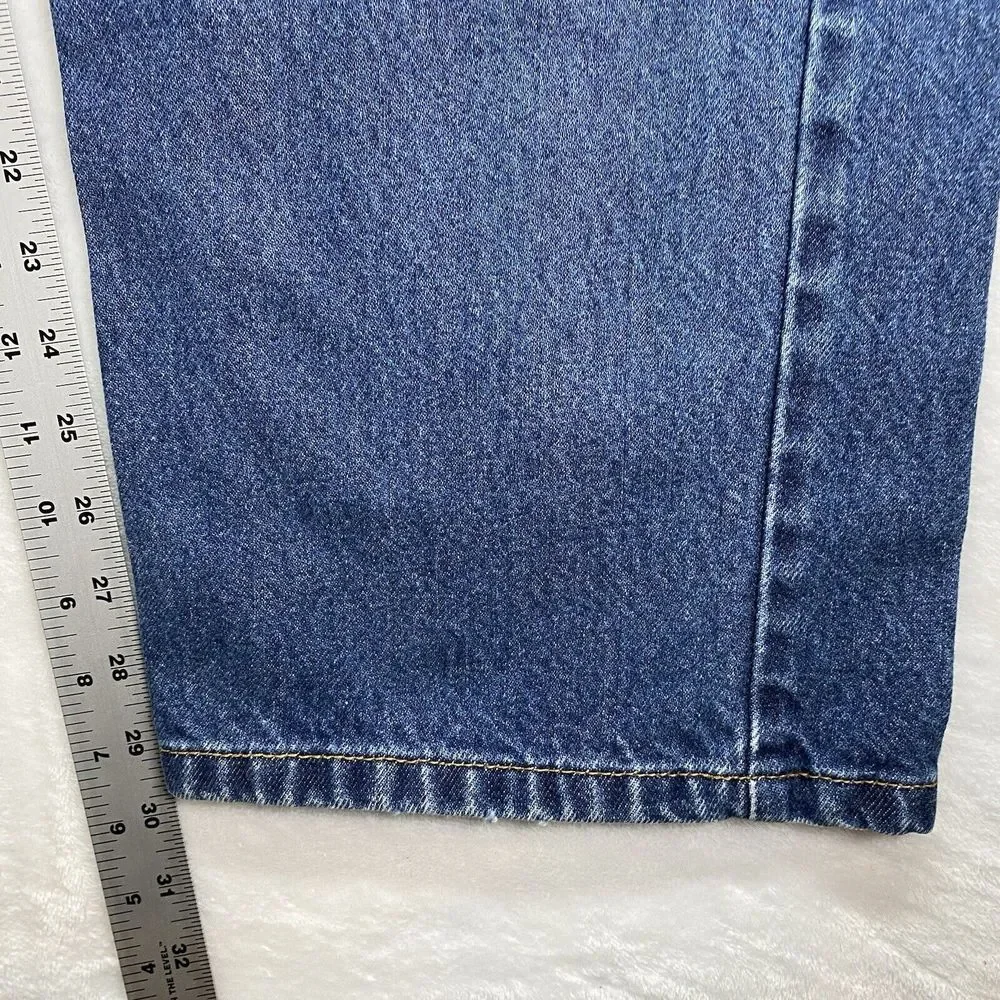 Levi's 505 Jeans Mens 42x32 Regular Straight Blue Denim Medium Wash‎